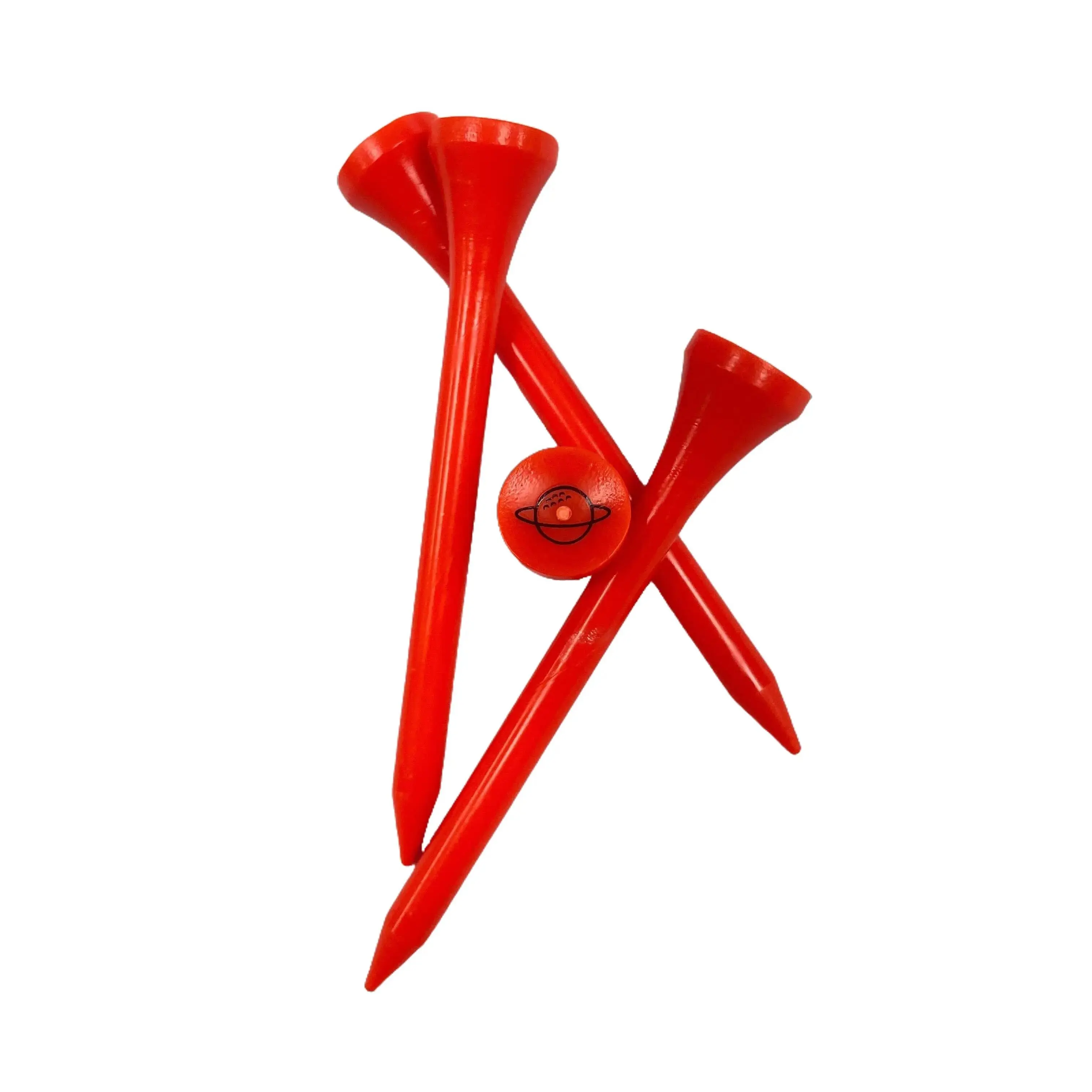 HELLAFAR GOLF Plastic Golf Tees, 2 3/4" Golf Tees, Unbreakable Golf Tees for Golf Balls, Distance Adding Tees, Low Resistance Plastic Golf Tees for Him and Her