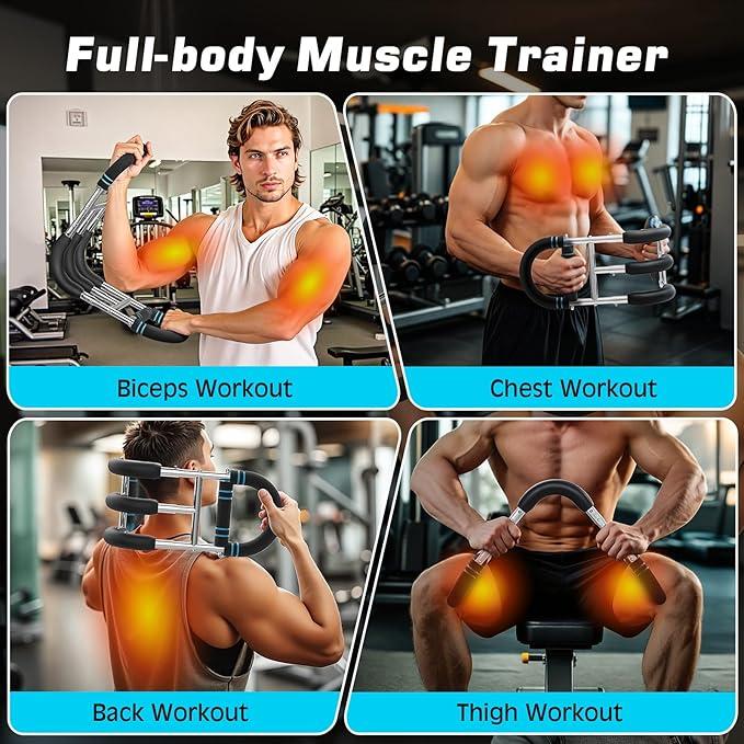 [New Version] 2025 Professional Chest & Arm Muscle Trainer for Men – Detachable, Portable Spring Resistance Home Fitness Equipment for Beginners & Enthusiasts big mama grip TikTokShopBlackFriday Adjustable Handles Strap Adjustable Elastic Strap