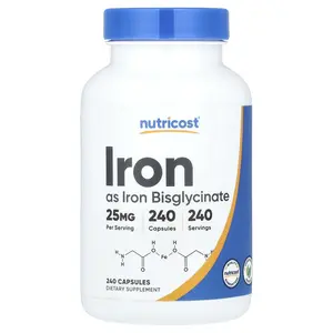 Nutricost Iron, 25 mg , 240 Capsules
