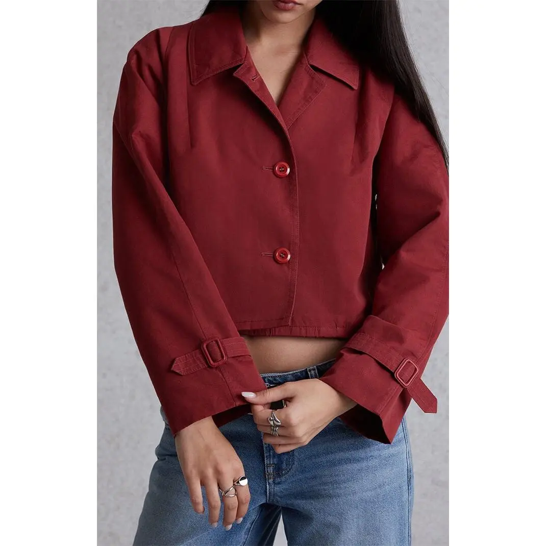 Modern Renewal Women's Cropped Trench Coat