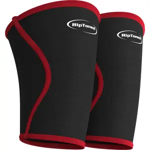 Rip Toned Knee Compression Sleeve for Men & Women - Weightlifting Knee Sleeves for Strength Training & Cross Fit