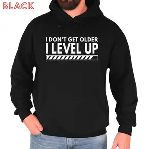Funny Fathers Day Hoodie, Gamer Dad Level Up Sweatshirt, Gaming Father Gift, Birthday Present, Geek Dad Apparel, Husband Gift Xmas Jumper