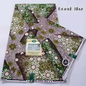 Dutch Wax Ankara Wax Dutch Cotton Fabric 6 Yards Printed by Visco in Holland for Fashion & DIY Projects