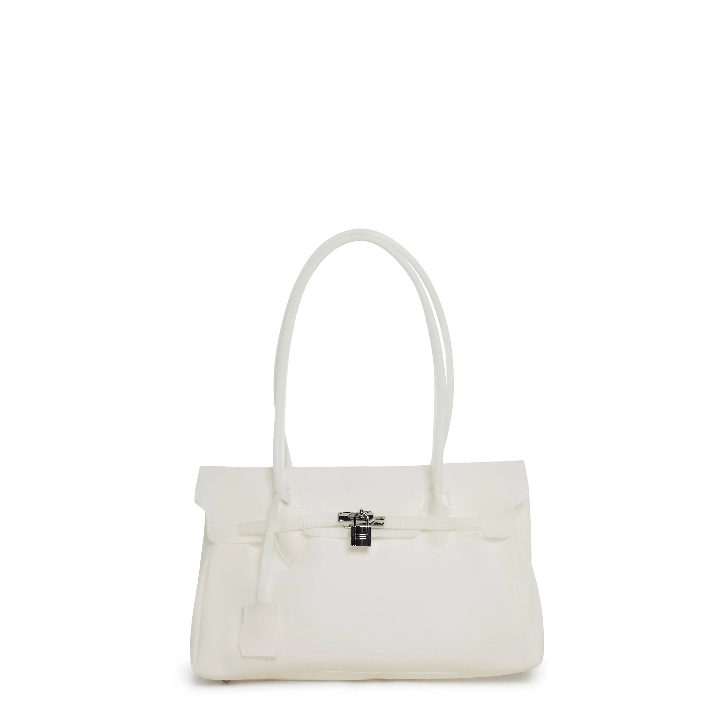 Candy Jelly Firkin Handbag - White