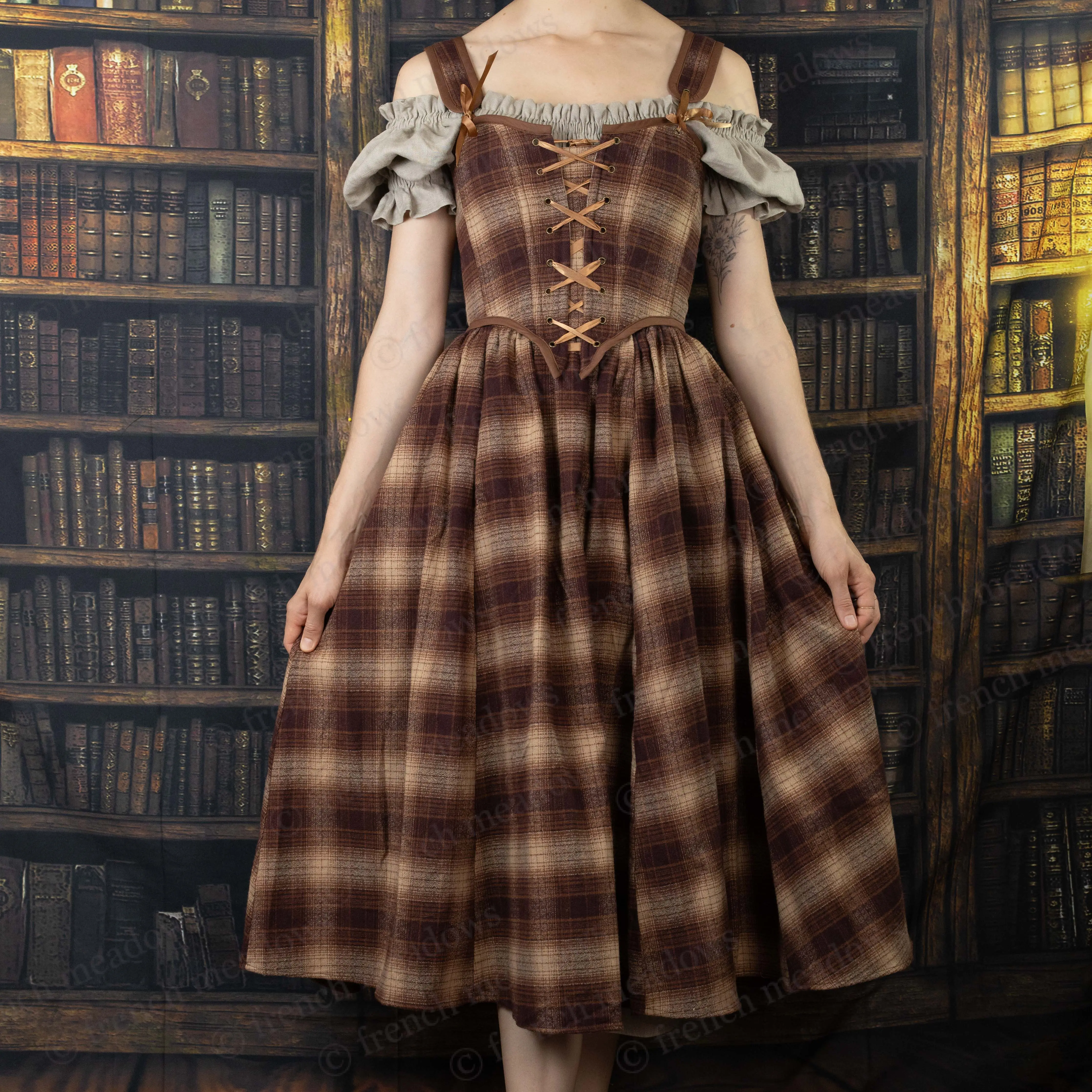 Brown Plaid Corset Brown Plaid Corset
