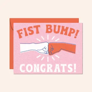 Fist Bump Congratulations Card