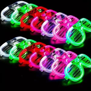 28 Pack LED Glasses Party Favors Light Up Glasses Glow In The Dark Party Supplies Accessories for Kids Adult Glasses Neon Sunglasses Birthday Wedding Pool Back to School Party Favors 270