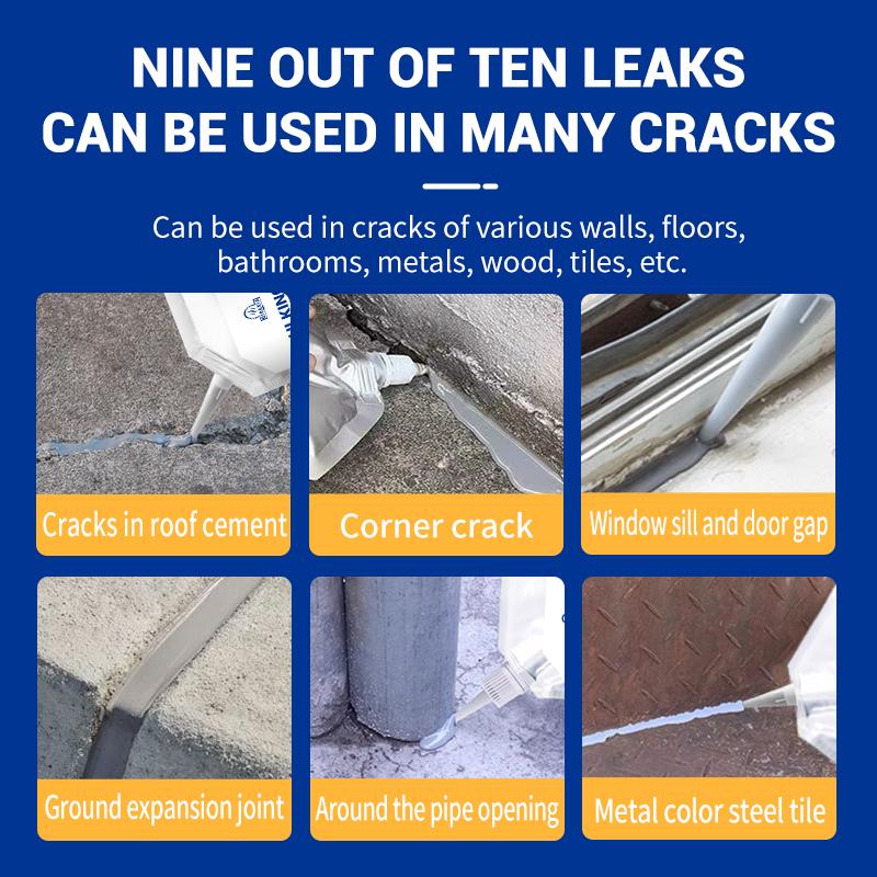 Self-leveling crack filler, Roof & wall sealant, Waterproof gapfiller, Quick-fix leak repair, Easy DlY crack solution,Roof crackrepair UK, Window gap sealing, Home maintenance hacksDIY waterproofing, Concrete joint filler