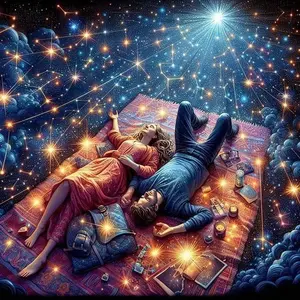 Starry Sky Pattern DIY Diamond Arts Colorful Painting Kit without Frame, DIY 5D Diamond Arts Colorful Painting Kit, Wall Art Decor for Home