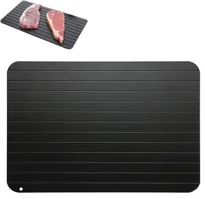 Defrosting Tray for Frozen Meat Rapid Thaw Miracle Quick Defroster Plate with Meat Claw — Frozen Food Thawing Board Kitchen Gadget (11.6x8in)