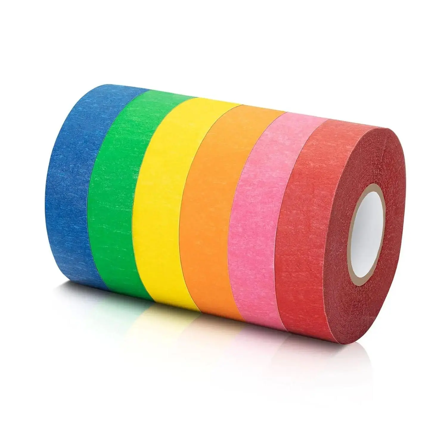 6 Pack Colored Masking Tape, Painters Tape Drafting Craft Tape, Labeling Paper Tape, Masking Tape