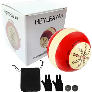 Professional Billiard Training Cue Ball Practice Artifact with Billiard Gloves, Pool Ball Bag, Billiard Accessories for American Eight Balls
