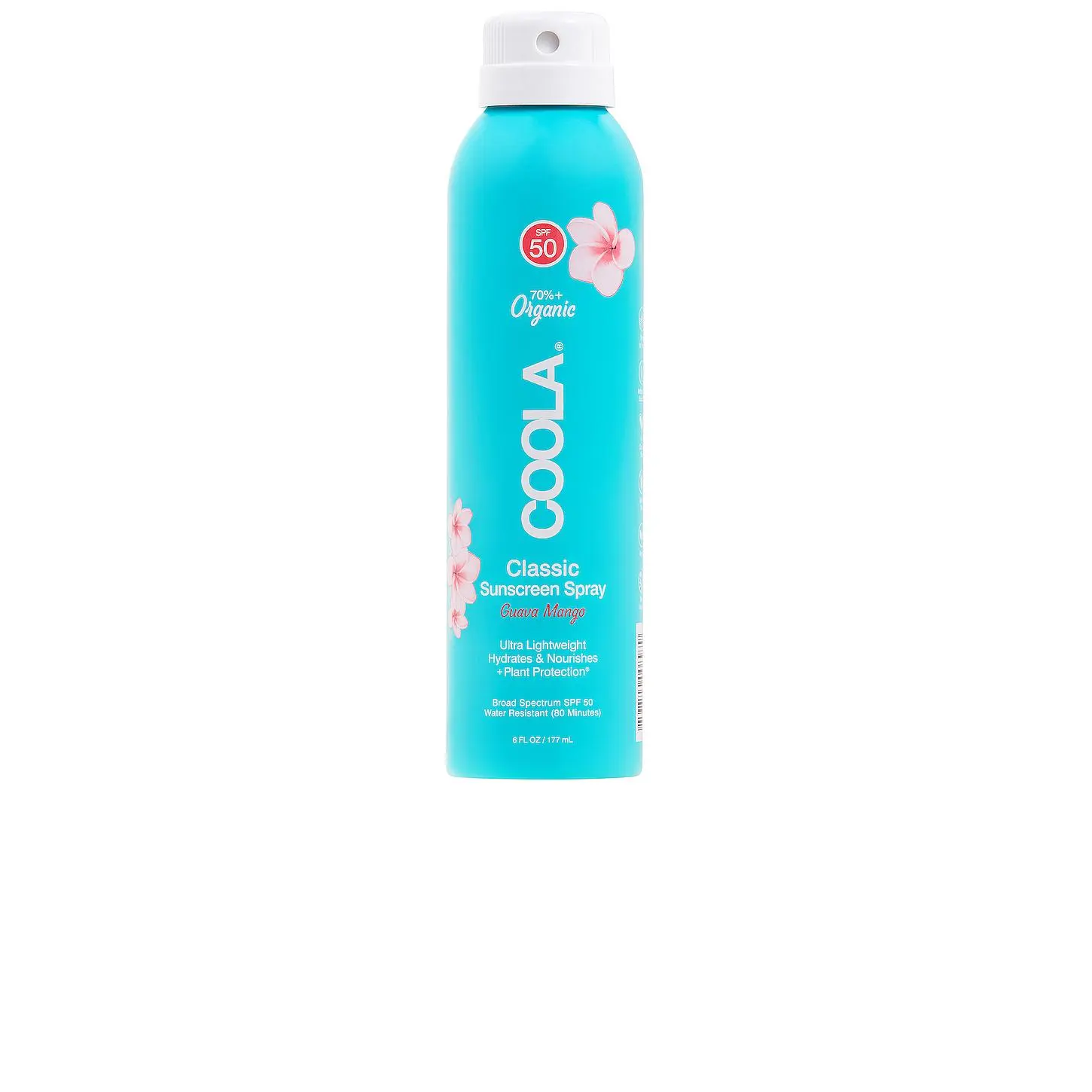 COOLA Classic Body Organic Sunscreen Spray SPF 50 in Guava Mango COOLA Classic Body Organic Sunscreen Spray SPF 50 in Guava Mango