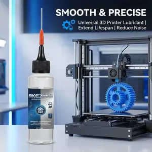 3D Printer Maintenance Kit, Synthetic Gear lubricating oil Grease & Linear Rail Oil for Z-Axis Lead Screw Extruder, Anti-Wear Noise Reduction, Reduce Noise, Compatible with Bambu Lab X1C/A1/P1S/P1P, Creality K1 Max Upgrade Parts & 3D Printer Accessories