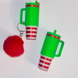 Grunchy Lip Balm Holder keychain - Holds Lip Balms and other items and for Easy Access
