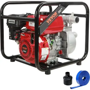 VEVOR Trash Pump 2 inch, 7HP 142 GPM, 4-Cycle Engine, Gas Powered Water Pump 148ft Lift, Gasoline Engine Water Pump 22ft Suction, Water Transfer Pump with 25ft Hose, EPA CertifiedVEVOR Super Brand Day