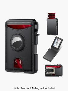 men's business style minimalist card holder, magnetic closure card holder, with rfid blocking, multi card slot wallet for men for daily use, , men's wallet