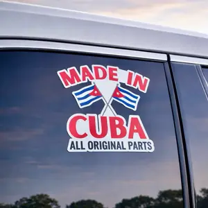 Made in Cuba – All Original Parts | Cuban Pride Sticker 6inch