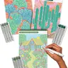 Lifelines FlowArt Guided Art Meditations – Activity Pads with Themed Markers – Dot-by-Letter, Hidden Patterns, Pogo-Dot, Mosaic Designs, UV Art, or Dot-Pop - Coloring Books for Teens, Adults & Seniors