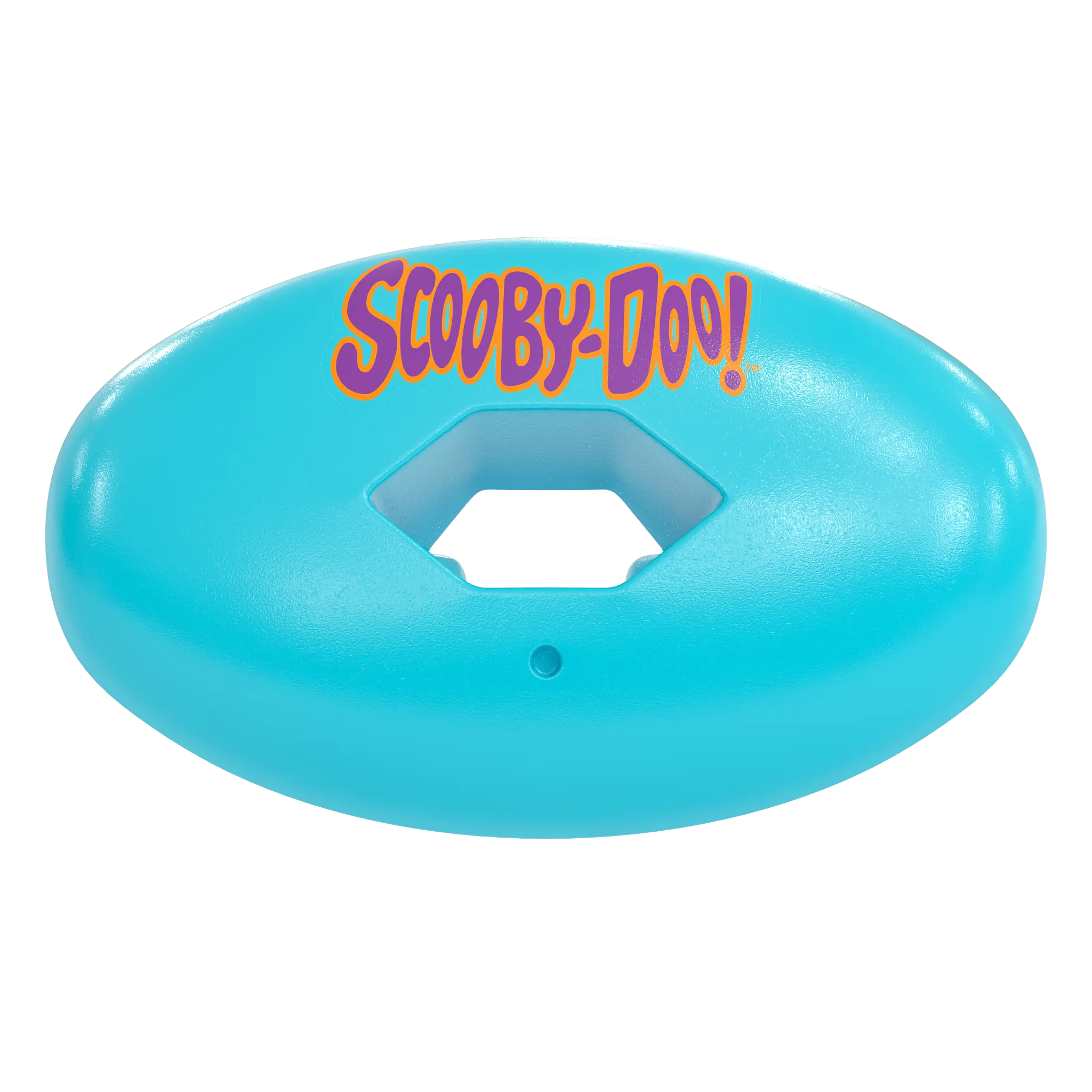 Hexa-Flow Football Mouthguard with Hexagonal Breathing Channel - Scooby-Doo Mystery Machine Unisex Lip Protector, No Boil-and-Bite Required Ready-to-Wear 1-Size, Lightweight Max Airflow for American Football, Boxing