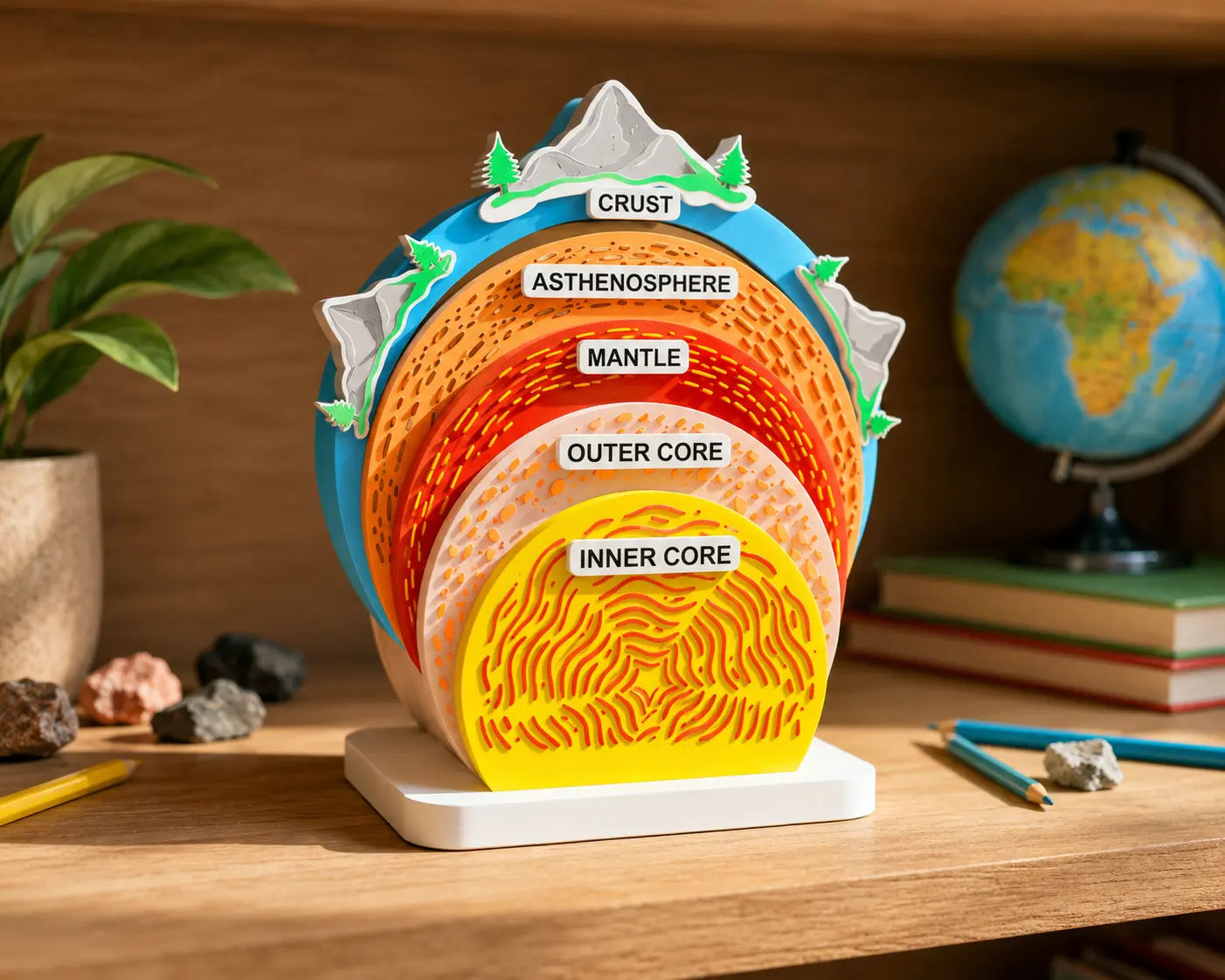 Earth’s Inner Core Educational Display Model
