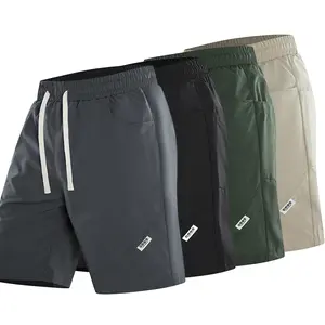 New men's washed shorts, 100% polyester fiber, Amazon and Xiyin , 4-piece set
