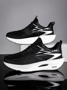 Men's Large Size Low-Top Sports Shoes, Sporty Running Shoes, Running Sneaker, Workout Sneakers, Athletic Running Shoes, Training Shoes, Synthetic Material Upper, Eva Sole, Casual Gym Daily Wear, Breathable Fabric