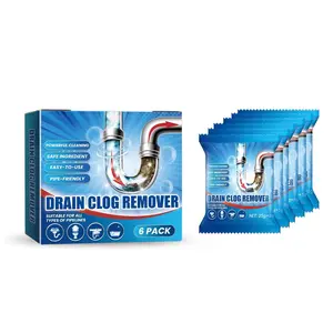 Drain Cleaner Powder for Sink Toilet Kitchen, Clog Remover and Odor Eliminator, Professional Sink Unclogger for Hair Grease Soap Scum Flood Drain Unclogger