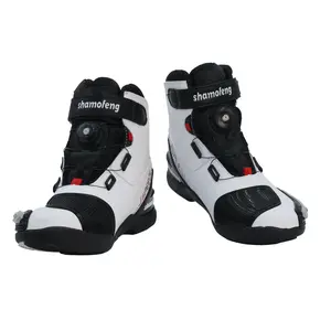 SHAMOFENG Dynamic Waterproof Motorcycle Shoes – Anti-Slip, Impact Protection & Quick-Adjust for All-Terrain Riding