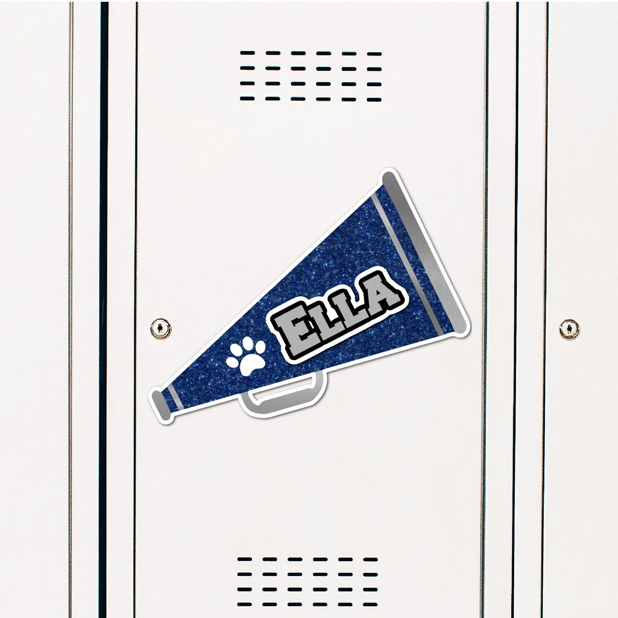 Cheer Megaphone Locker Decoration and Hotel Door Sign for Cheer Competitions and Camp