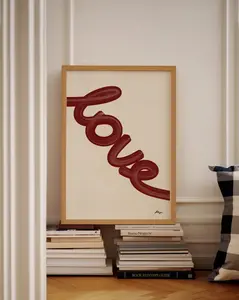 [UNFRAMED POSTER] Bold Love Print: Poster for Couples, Love Wall Art, Valentines Gift Anniversary