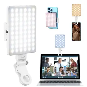 Light for Phone Compact Design Selfie Photography Light with Compact Design for Mobile Use Smartphone Cellphone White