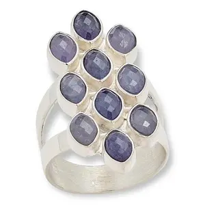 Mine Finds by Jay King Sterling Silver Tanzanite Multi-Stone Ring