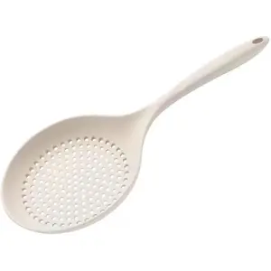 14.5 Inch Extra Large Silicone Slotted Skimmer Spoon, Silicone Strainer Ladle Spider for Cooking and Frying, Kitchen Pasta Strainer Colander Cooking Utensil