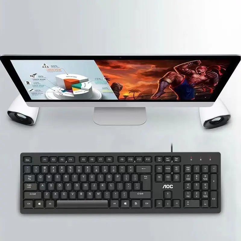 Keyboard And Mouse Set Usb Wired All-in-one for Office & Home Use