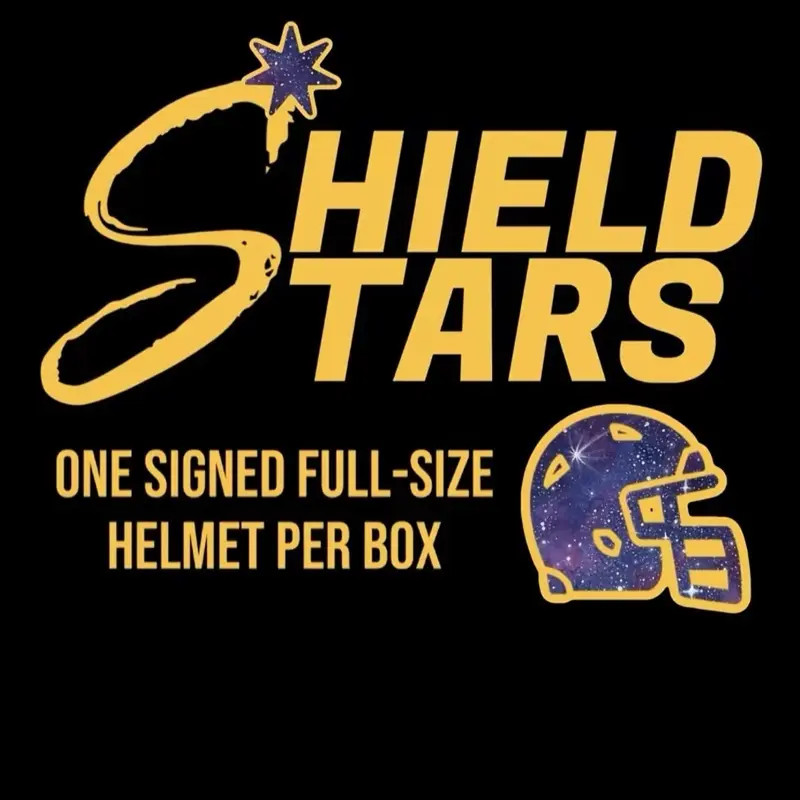 Shield and stars - Signed Helmet PYT - Sports Trading Card