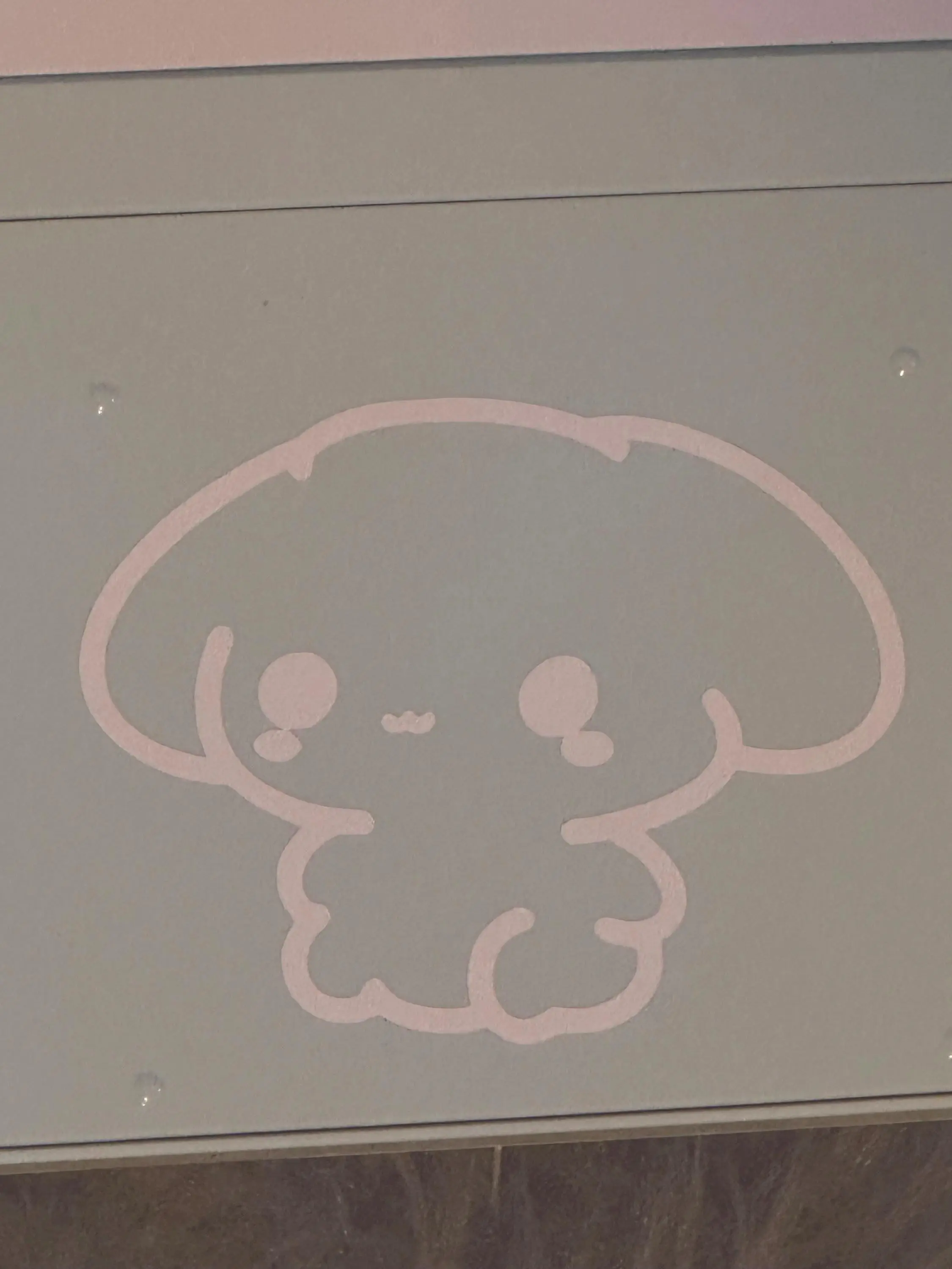 Cute bunny vinyl bumper sticker | kawaii banner sticker