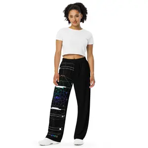 Rainbow Iris unisex wide-leg pants