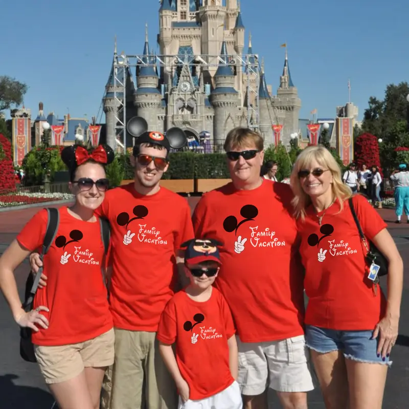 Family Trip Matching Tees for Family, Youth & Adult Magic Kingdom Vacation Shirt, Vintage 2025 Trip Shirt, Gift for Family, Graphic Tee