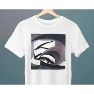 Men's Artistic expression inspired by Giacomo Balla, featuring dynamic movement and abstract forms Graphic T-Shirt - Short Sleeve Crew Neck Regular Fit Casual Wear | Soft & Breathable Fabric, Durable Print, Everyday Comfort, Machine Washable, Futurism