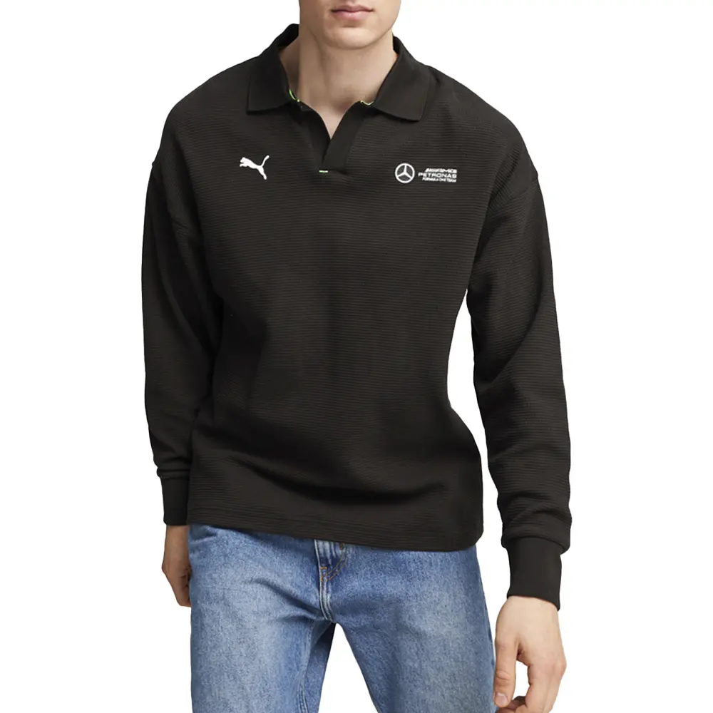 PUMA Mens Mapf1 Long Sleeve Shirt Casual Casual - Black