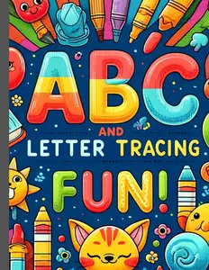 Trace Letters & Numbers: Alphabet Practice workbook. Handwriting for Kindergarten, Preschool kids