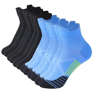 STANDWAY Low Cut 6 Pairs Compression Socks - Women & Men,Moisture-Wicking & Anti-Bacterial,Comfortable All-Day Fit For Nurse And Runner