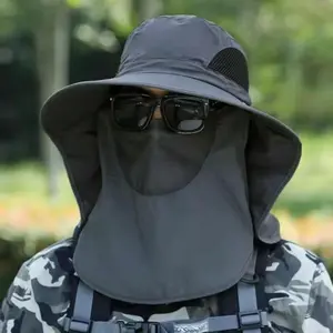 2026 NEW Men's Summer Sun Hat, UV Protection Quick-Drying Bucket Hat with Full Face & Neck Shield, Perfect for Outdoor Fishing Hiking Camping