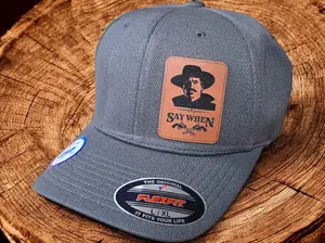Doc Holliday "Say When" leather patch hat