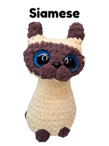 Crochet Kitties Handmade with Custom Eyes
