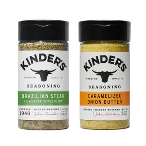 Kinder's Brazilian Steak (5.2 oz) and Caramelized Onion Butter Seasoning Bundle (6.2 oz)
