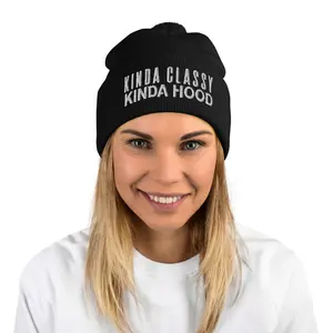 Kinda Classy Kinda Hood Pom-Pom Beanie