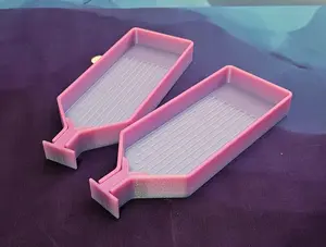 Long Diamond Painting Trays with Stopper, Sets of 2 or 4, Built in Shelf, Diamond Art Accessory, Simple Rhinestone Boats, Made to Order