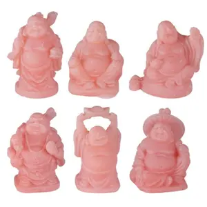 Pink Tiny Happy Buddha Statue